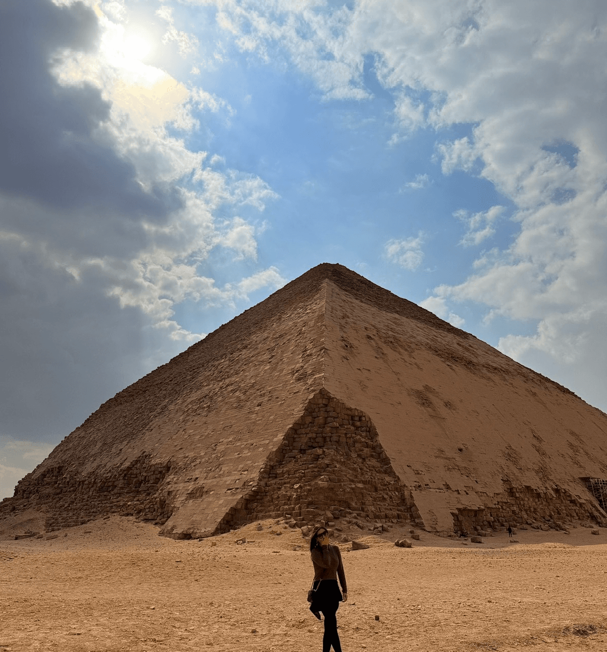 The Bent Pyramid at Dahshur built by Pharaoh Sneferu